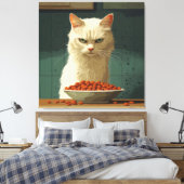 Cat Food Strike Leinwanddruck (Insitu (Schlafzimmer))