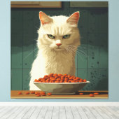 Cat Food Strike Leinwanddruck (Insitu (Holzboden))