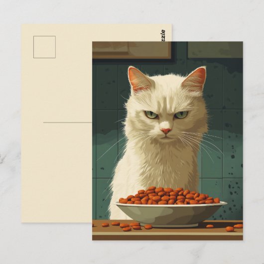 Cat Food Strike Postkarte (Vorne/Hinten)