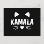 Cat For Harris 2024 Postkarte (Vorderseite)