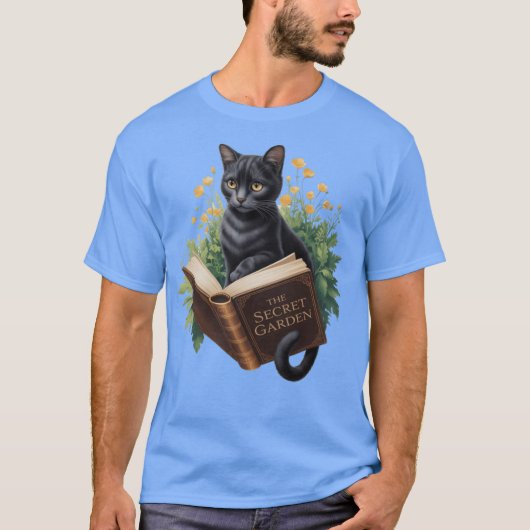 Cat For Women Book Lover Cute Cat And Book friend T-Shirt (Vorderseite)