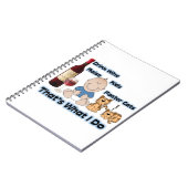 Cat Foster Mom note book for cat foster notes Notizblock (Linke Seite)