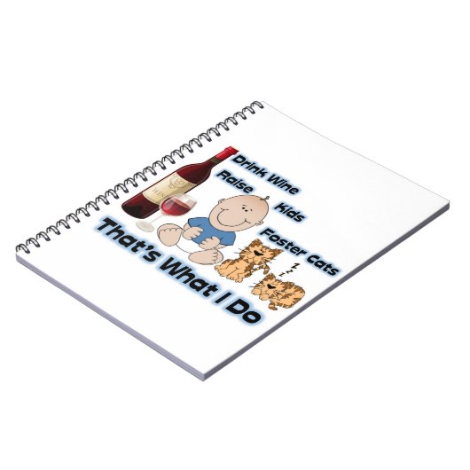 Cat Foster Mom note book for cat foster notes Notizblock (Linke Seite)