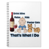 Cat Foster Mom note book for cat foster notes Notizblock (Vorderseite)