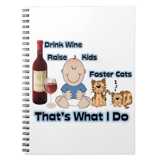 Cat Foster Mom note book for cat foster notes Notizblock (Vorderseite)