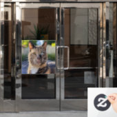 Cat-Foto anpassen hinzufügen Fensteraufkleber (Büro Tür)