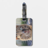 Cat-Foto anpassen hinzufügen Gepäckanhänger (Rückseite vertikal)