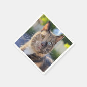 Cat-Foto anpassen hinzufügen Serviette (Ecke)