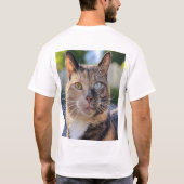 Cat-Foto anpassen hinzufügen T-Shirt (Rückseite)