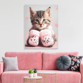 Cat Foto Art Leinwanddruck (Insitu (Wohnzimmer))