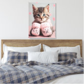 Cat Foto Art Leinwanddruck (Insitu (Schlafzimmer))