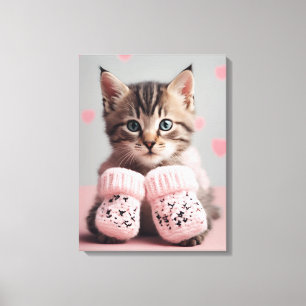 Cat Foto Art Leinwanddruck