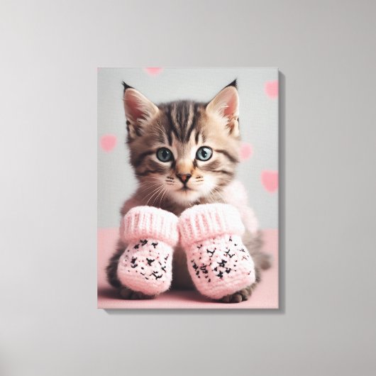 Cat Foto Art Leinwanddruck (Vorderseite)