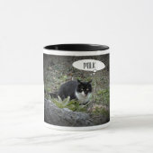 Cat Foto Benutzerdefinierte Text Combo-Tasse Tasse (Zentrum)