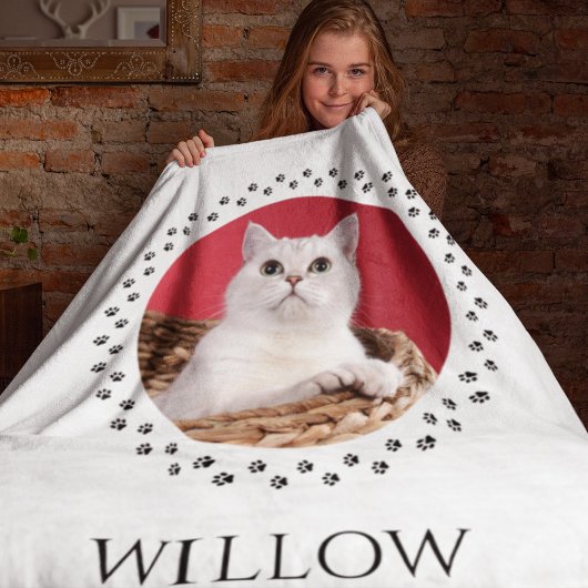 Cat Foto Blanket - Personalisiertes Haustier Keepa Fleecedecke