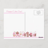 Cat Foto Bomb Happy Birthday Postcard Postkarte (Rückseite)