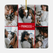 Cat Foto Collage Mit Monogramm Keramikornament (Rückseite)