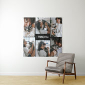 Cat Foto Collage Mit Monogramm Wandteppich (Beispiel)