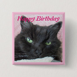 Cat Foto Geburtstag Button