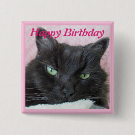 Cat Foto Geburtstag Button
