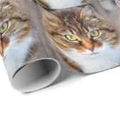 Cat Foto Geschenkpapier (Rolleneckpunkt)