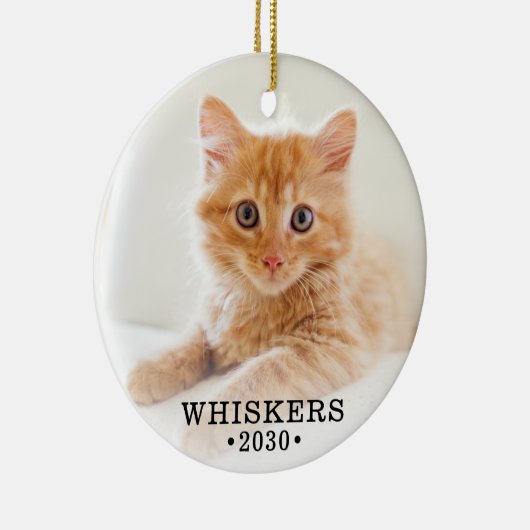 Cat Foto Keramik Ornament (Rechts)