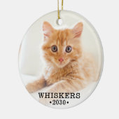 Cat Foto Keramik Ornament (Links)