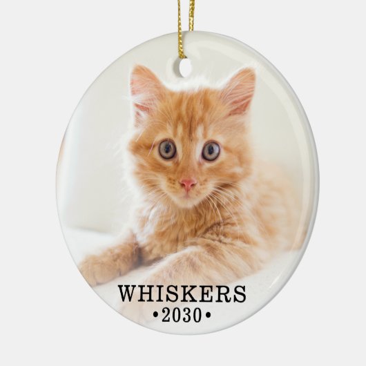 Cat Foto Keramik Ornament (Links)