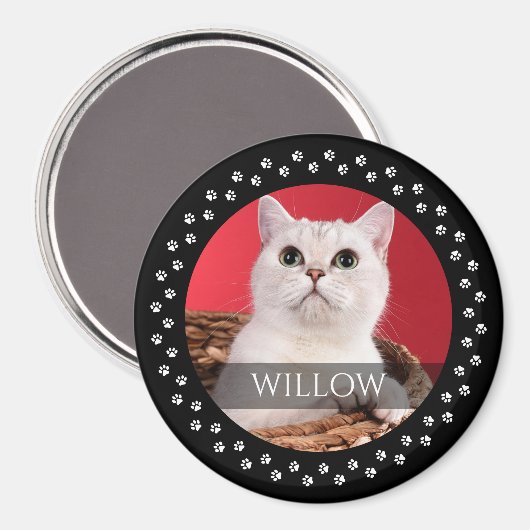 Cat Foto Magnet - Personalisierter Pet Keepake (Vorderseite/Rückseite)