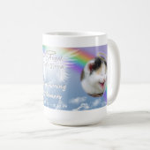 Cat Foto Memorial Angel Wings Halo und Rainbow Kaffeetasse (VorderseiteRechts)