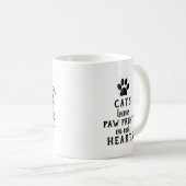 Cat-Foto mit Individuelle Name an verblichenen Gre Kaffeetasse (VorderseiteRechts)