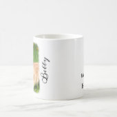 Cat-Foto mit Individuelle Name an verblichenen Gre Kaffeetasse (Mittel)