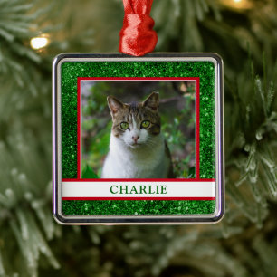 Cat Foto Ornament Aus Metall
