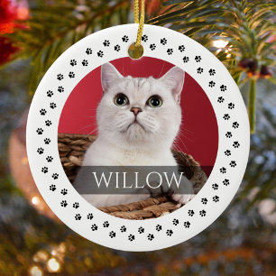 Cat Foto Ornament - Personalisierter Pet Keepake