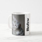 Cat-Foto Personalisiert modern Kaffeetasse (Vorderseite Links)