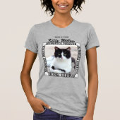 Cat Foto Pet Memorial mit dem Namen T-Shirt (Vorderseite)