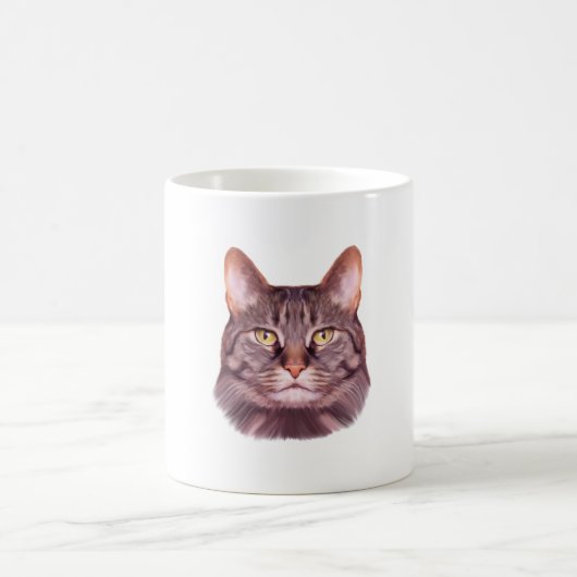 Cat Foto Portrait Kaffeetasse (Mittel)
