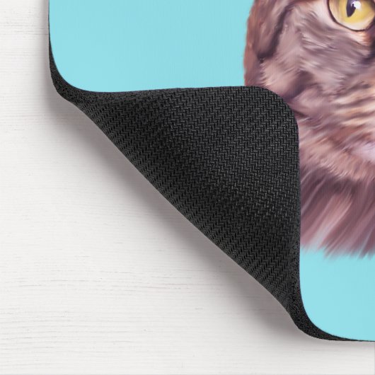 Cat Foto Portrait Mousepad (Ecke)