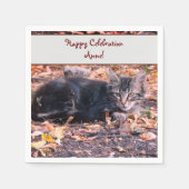 Cat Foto Serviette (Vorderseite)