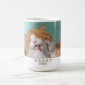 Cat Foto Snowflake Pet Foto Kaffeetasse (Mittel)
