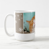 Cat Foto Snowflake Pet Foto Kaffeetasse (Links)