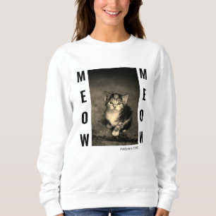 Cat Foto Template Frauen Sweatshirt