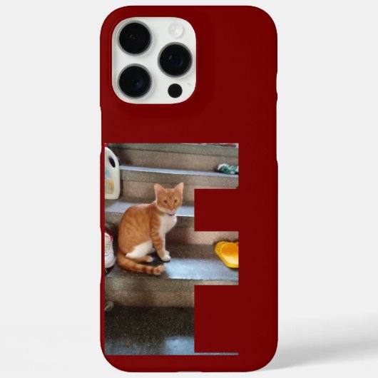 Cat Foto und Name , F, Custom Case-Mate iPhone Hülle (Rückseite)