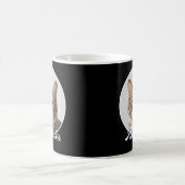 Cat Foto und Name Stilvolles Schwarz Kaffeetasse (Mittel)