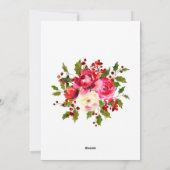 Cat Foto Weihnachtsfeier Feiertagskarte (Rückseite)