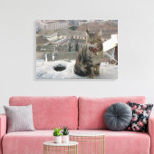 Cat-Fotografie-Single Leinwanddruck (Insitu (Wohnzimmer))