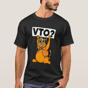 Cat Fragend für Vto Worker T Lieben Kätzchen Vto S T-Shirt