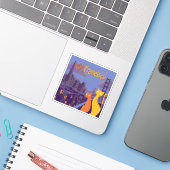 Cat Francisco Aufkleber (Laptop mit iPhone)