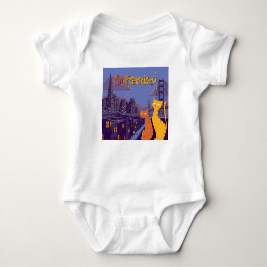 Cat Francisco Baby Strampler (Vorderseite)