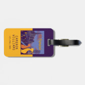 Cat Francisco Gepäckanhänger (Rückseite horizontal)